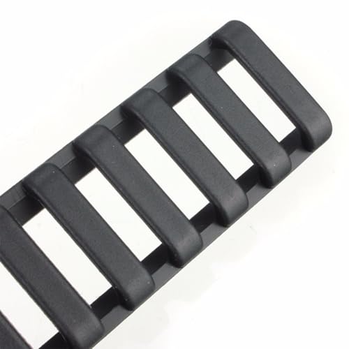 Picatinny Rail Covers - 4 Packs Rubber Grip - Black
