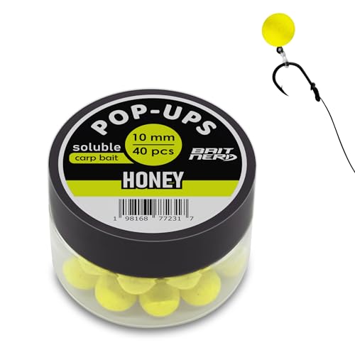 Bait Nerd Honey Floating Carp & Fish Boilies - 40pcs, 10mm Premium Bait