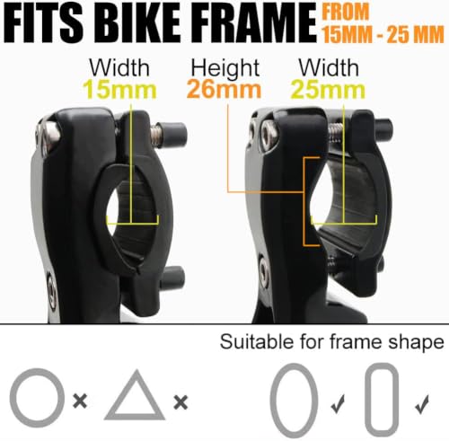 Adjustable Aluminium Alloy Bike Kickstand - Black for 22-28 Inch Wheels