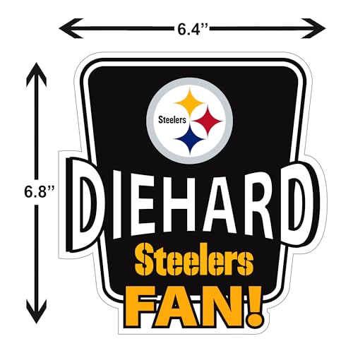 Pittsburgh Steelers Auto Decal - Die-Hard Fan Vinyl Sticker