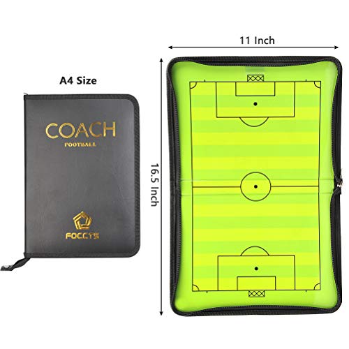 Magnetic Soccer Coaching Board with 26 Magnets & Marker - Portable
