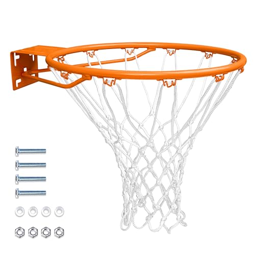 18" Steel Basketball Rim - Fixed Mount for Replacement Use