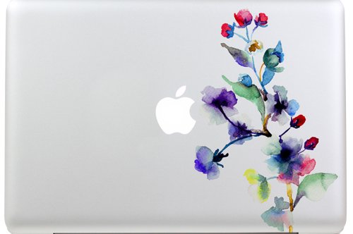 MacBook Air & Pro Floral Vinyl Decal Sticker - 13 Inch
