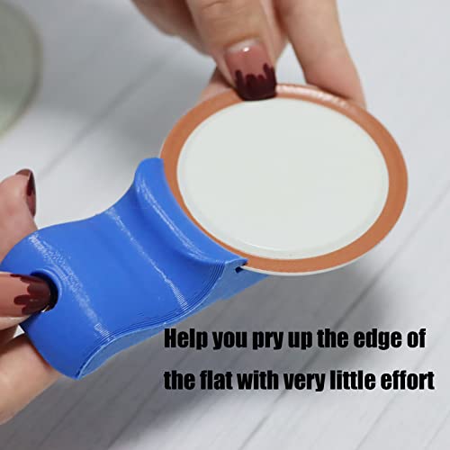 Canning Jar Opener - Easy Release Tool for Wide & Regular Lids, Red