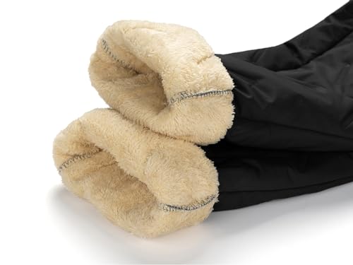 LBL Men's Fleece Jogger Pants Sherpa Lined Winter Activewear Medium Black