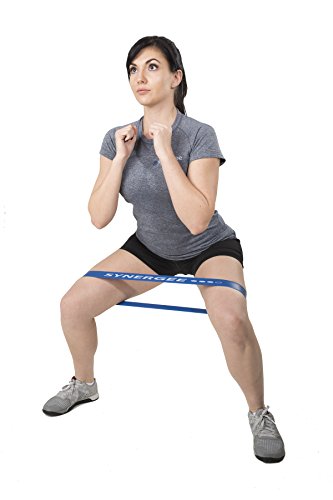 Synergee Green Mini Resistance Bands 10 Pack for Glutes & Full-Body Workouts
