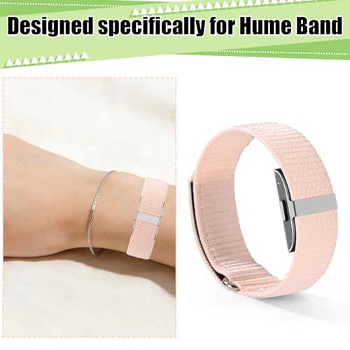 Adjustable Nylon Loop Replacement Strap for Hume Health Band - Apricot