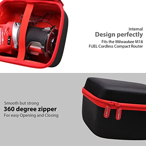 LTGEM Case Compatible with Milwaukee's 2723-20 Cordless Compact Router, Case Only