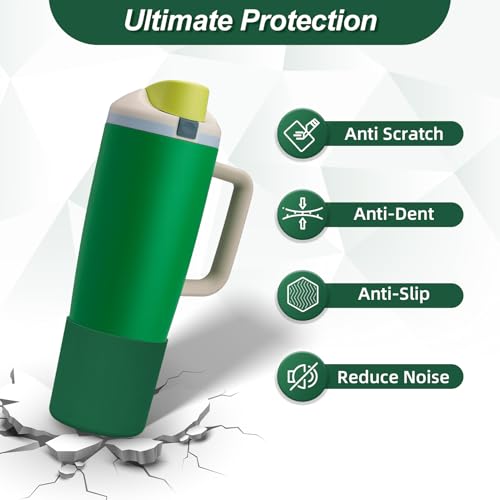 Silicone Boot for Owala 30oz 40oz FreeSip Sway Water Bottle - Dark Green