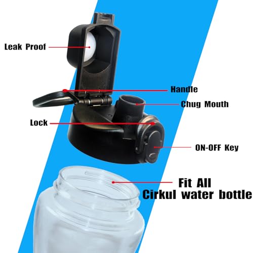 Auto Flip Lid for Cirkul Water Bottle - Replacement Lid 1