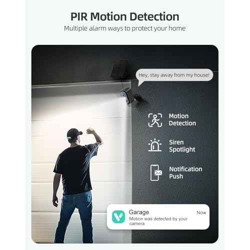 Rocktone Solar Security Cameras Wireless Outdoor, 2K Battery Powered WiFi Cameras for Home Security with AI Motion Detection, Color Night Vision, 2-Way Talk, Siren Alarm, IP66, Cloud/SD Storage