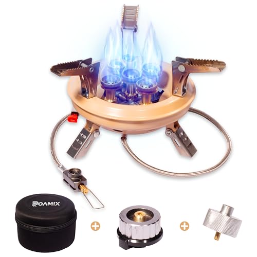 Roamix 54,500 BTU Multi-Fuel Portable Camping Stove with Carrying Case