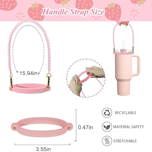 7-Piece Strawberry Cup Accessory Set for Stanley 30/40 oz