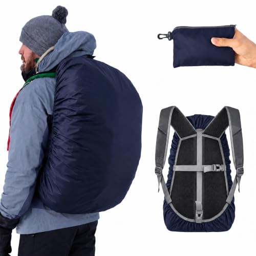 Frelaxy Waterproof Backpack Rain Cover Midnight Blue L (35L-50L) for Hiking & Travel