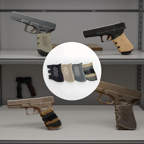 Tactical Rubber Grip Sleeve for Glock - 4 Pcs Camo Colors