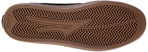 Lakai Men's Manchester Lean-M, Black/Gum Suede, 5.5 M US