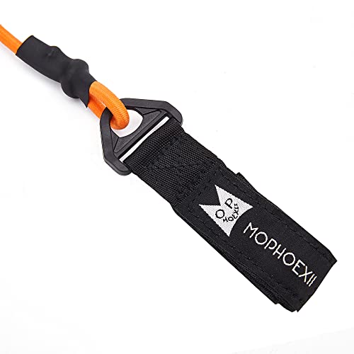 Kayak Paddle Leash - Lightweight Coiled for Fishing & Boating - Orange, 1 Pack