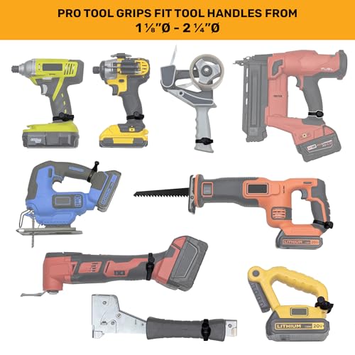 Spider Tool Holster - Pro Tool Holster + One Tool Grip + One Driver Pin - Upgraded, Self Locking Multi Tool Holder with Ambidextrous Thumb Lock