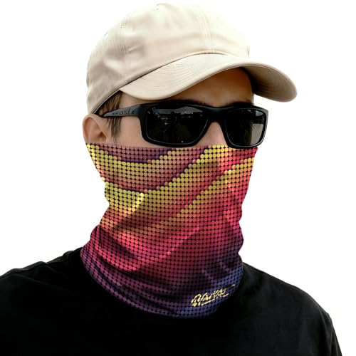 UPF 50+ Neck Gaiter and Face Mask - Pixel Mountain