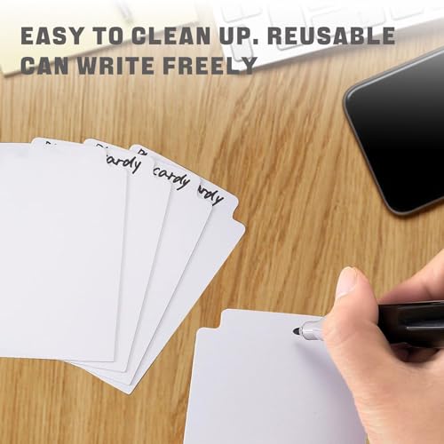 Trading Card Dividers - 100 White Organizers, 2.7 x 3.8 Inches