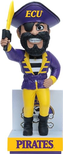 PeeDee The Pirate Bobblehead - East Carolina Pirates Mascot, 8-Inch