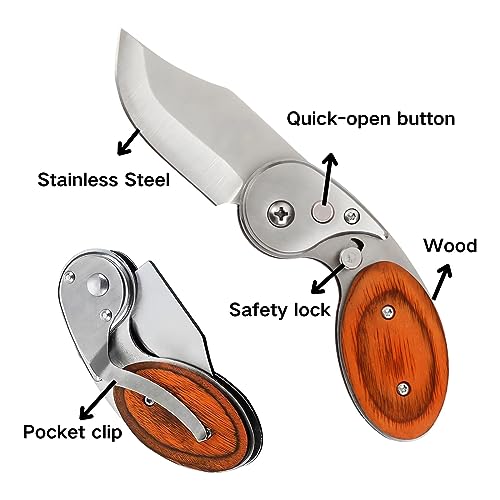 Pocket Knives & Folding Knives,Pocket Knife for Men,Tactical Knife,Edc Knife,Small Mini Pocket Knife,Cool Gadgets for Hunting,Survival,Great Gift for Men