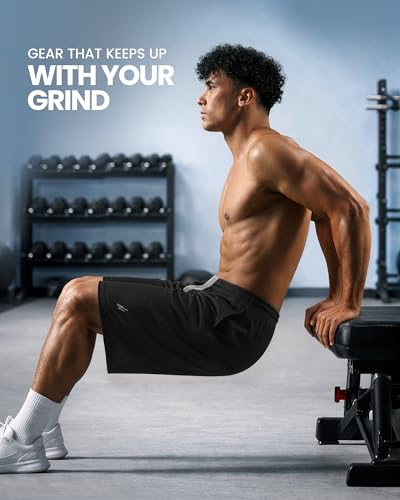 Men's Athletic Shorts - Breathable Mesh Quick Dry Running Gym Shorts