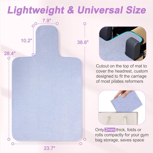 Non-Slip Pilates Reformer Mat Cover - Sweat-Wicking Towel