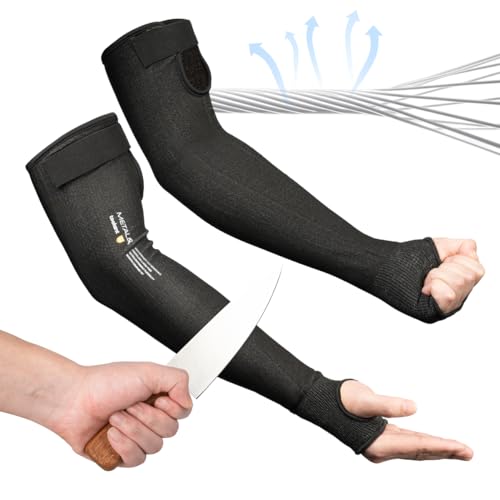 Ultra-Comfort Cut Resistant Sleeves for Thin Skin and Bruising, Cooling Protective Arm Sleeves for Gardening, Farming, Yard