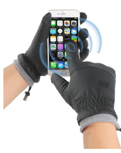 Winter Gloves for Men & Women - Touchscreen, Black
