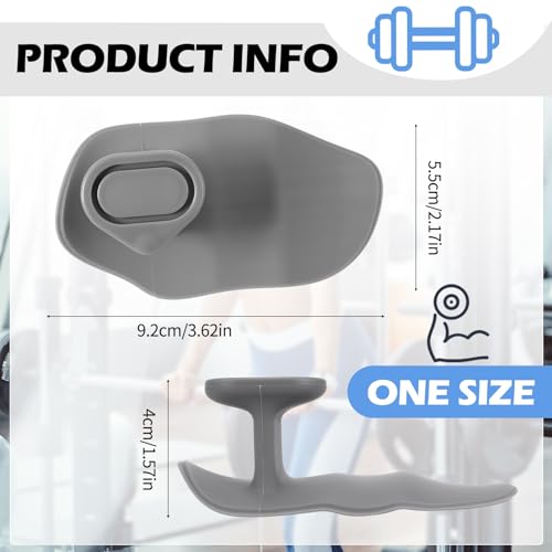 6 Pcs Anti-Slip Workout Grips for Weightlifting - Ergonomic Rubber