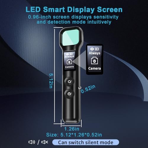 Hidden Camera Detectors - Camera Detector - Anti Spy Camera Detector - Car GPS Tracker Detector Bug Detector & Portable Camera Finder Hidden Device Detector for Car,Home,Hotel,Office,Travel,Bathroom