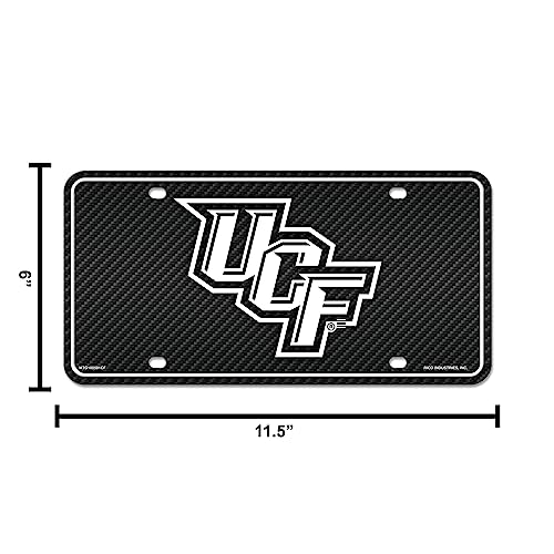 Central Florida Knights Metal License Plate - UCF Black & Team Color