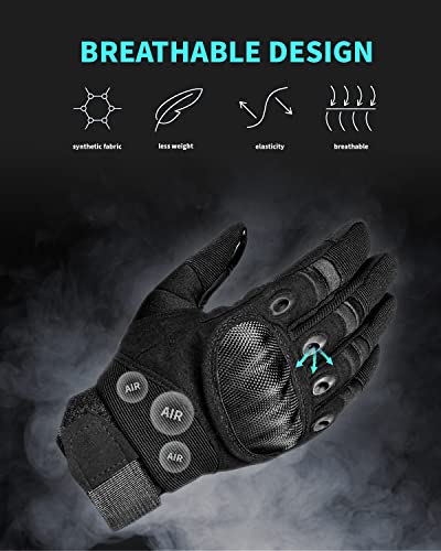 Tactical Gloves with Hard Knuckle Protection for Outdoor Sports