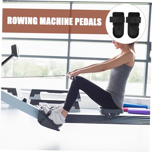 Adjustable Rowing Machine Pedals - Anti-Skid Replacement Foot Pedals