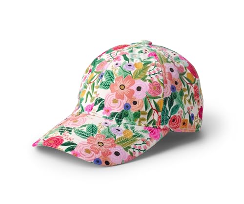 RIFLE PAPER CO. Women's Garden Party Baseball Hat, 7" Brim, Classic Six-Panel Cap with Adjustable Strap