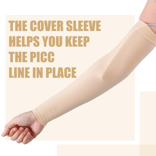 PICC Line Sleeve Covers - 4 Pcs Upper Arm, Skin Color