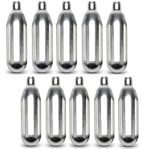 8 Gram CO2 Cartridges with Oiler - 10 Count Pack