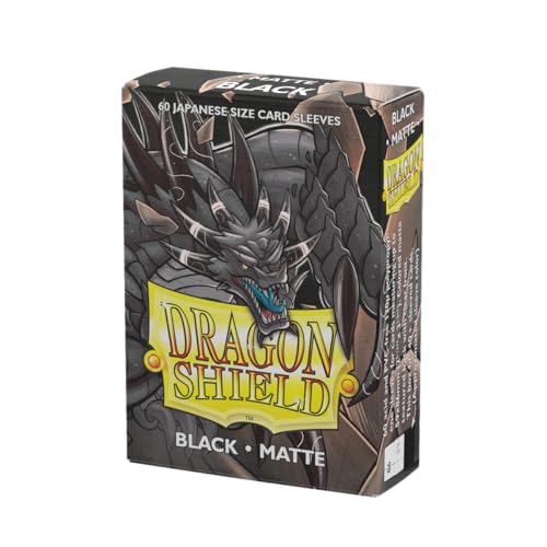 Japanese Size Matte Card Sleeves - 60 Pack | Black TCG Protection