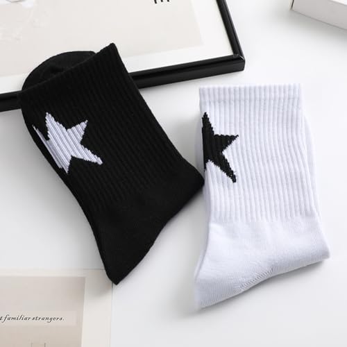 Funny Cotton Ankle Socks - Spider Web & Star Print - 2 Packs