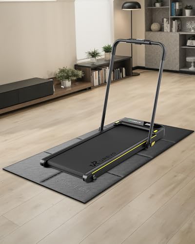 Foldable Treadmill Mat - Non-Slip, Waterproof, Shock Absorption - Black