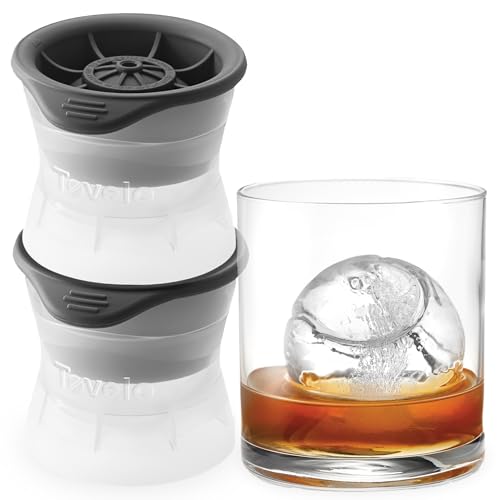 Tennis Ice Cube Molds - Pack of 2 Large Silicone Spheres