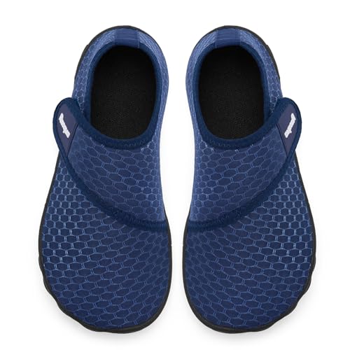 Kids Non-Slip Water Shoes - Quick Dry Aqua Shoes - Big Kid Navy