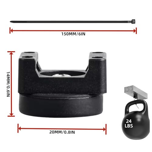 Heavy-Duty Magnetic Zip Tie Mounts,30Pcs Multipurpose Cable Holder with Nylon Cable Ties (100 Pieces) for Efficient Wire Management