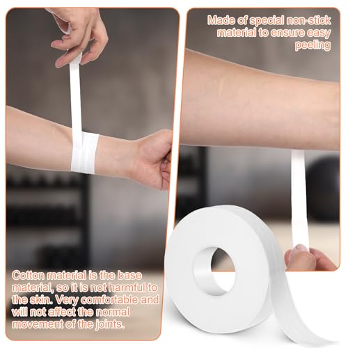 Athletic Finger Tape for Sports - 2 Rolls Cotton Support Tape - White