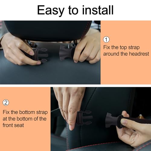 2 Pack Vehicle Seat Back Gun Racks with Molle Panel for Hunting Rifles