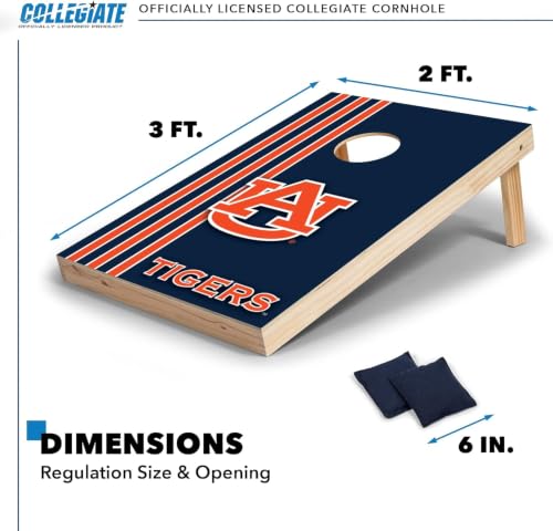 2' x 3' Auburn Tigers Cornhole Set - 2 Boards & 8 Bean Bags
