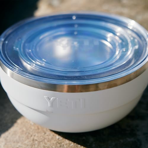 YETI Rambler 1 Quart White Vacuum-Insulated Nestable Bowl with Lid