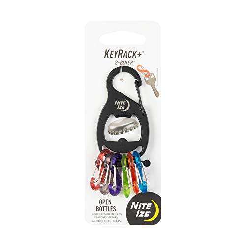 Stainless Steel Key Holder with Colorful S-Biners - Keychain Organizer