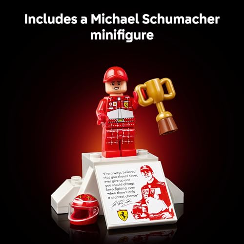 LEGO Icons Ferrari F2004 Building Set with Michael Schumacher Minifigure - 11375